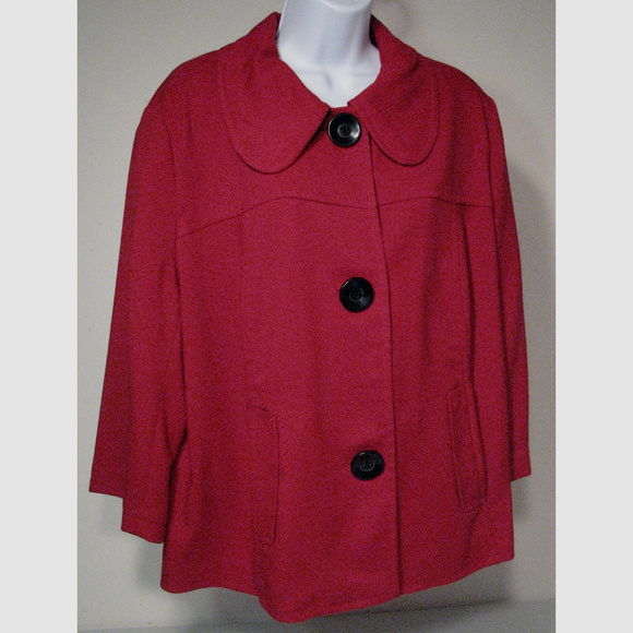 Lane Bryant Jackets & Blazers - WEDNESDAY DEAL OF DAY Jacket Short Red Plus Size
